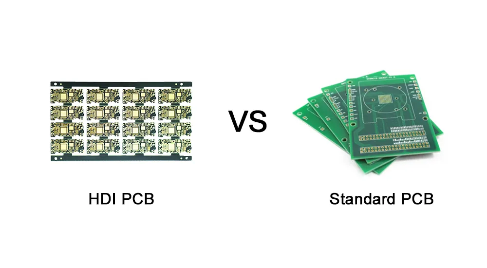 HDI PCB VS Standard PCB HDI PCB VS Standard PCB
